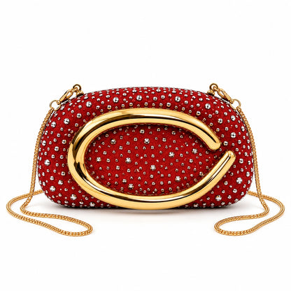 VUEMOD Rhinestone Party Clutch