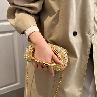 VUEMOD Rhinestone Party Clutch