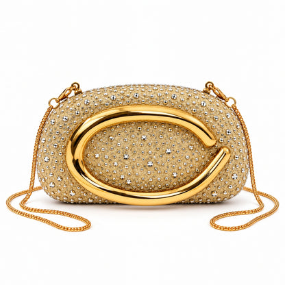 VUEMOD Rhinestone Party Clutch